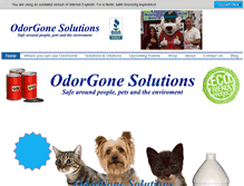 Tablet Screenshot of odorgonesolutions.com